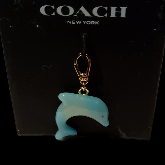 COACH DOLPHIN CHARM FOR NECKLACE, BRACELET, OR PURSE - Picture 1 of 3